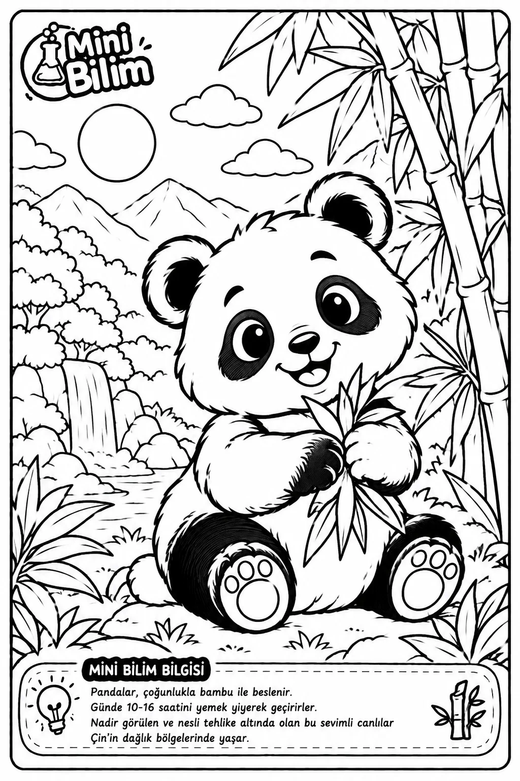 Panda Boyama