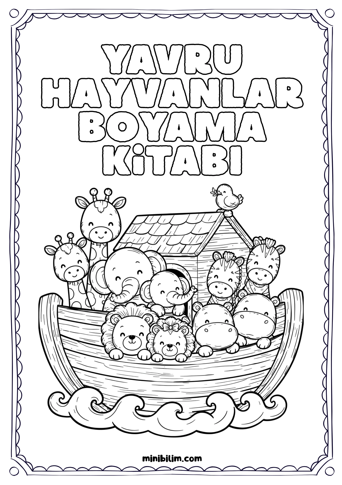 Yavru Hayvanlar Boyama Kitabı PDF